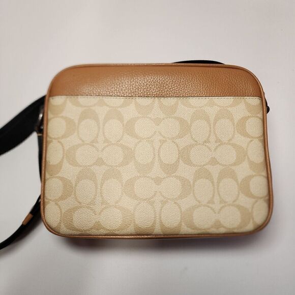 NWT Coach CR339 Hudson Crossbody Bag In Colorblock Signature Canvas - Picture 3 of 8